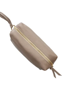 Flash Sale Carolina Abby Make Up Bag Nude Soft Leather