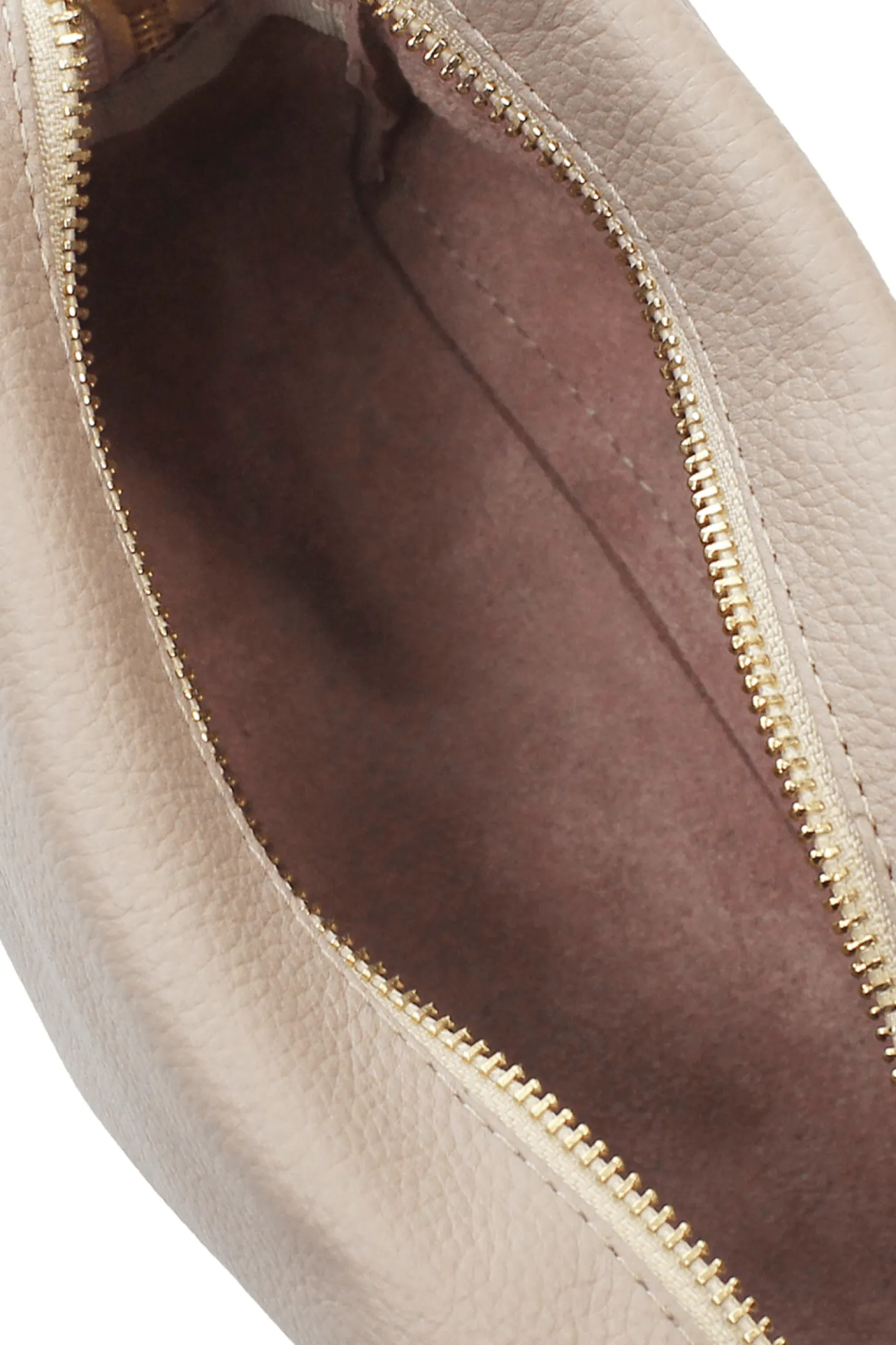 Flash Sale Carolina Abby Make Up Bag Nude Soft Leather