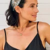 Outlet Carolina Abella Embellished Headband Olive