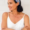 Clearance Carolina Abella Embellished Headband Cobalt Blue