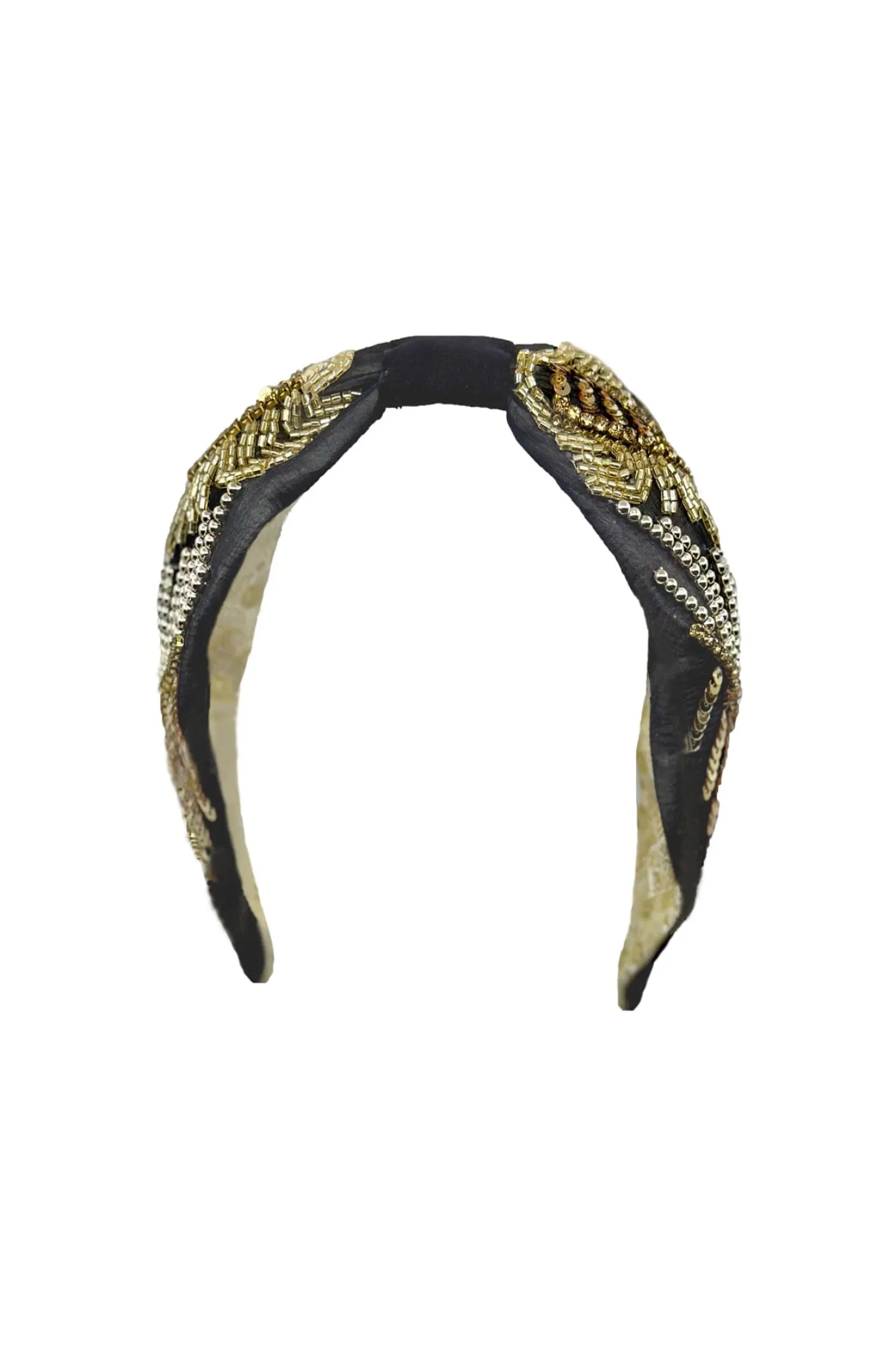 Best Sale Carolina Abella Embellished Headband Charcoal
