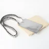 Flash Sale Carolina Adelina Mobile Phone Holder Silver Metallic Leather