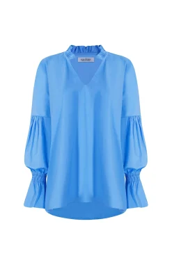 Best Carolina Alessandra Long Sleeve Top Blue