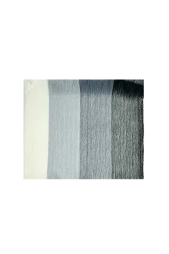 Cheap Carolina Alpaca Wrap Striped Multi Colour Grey