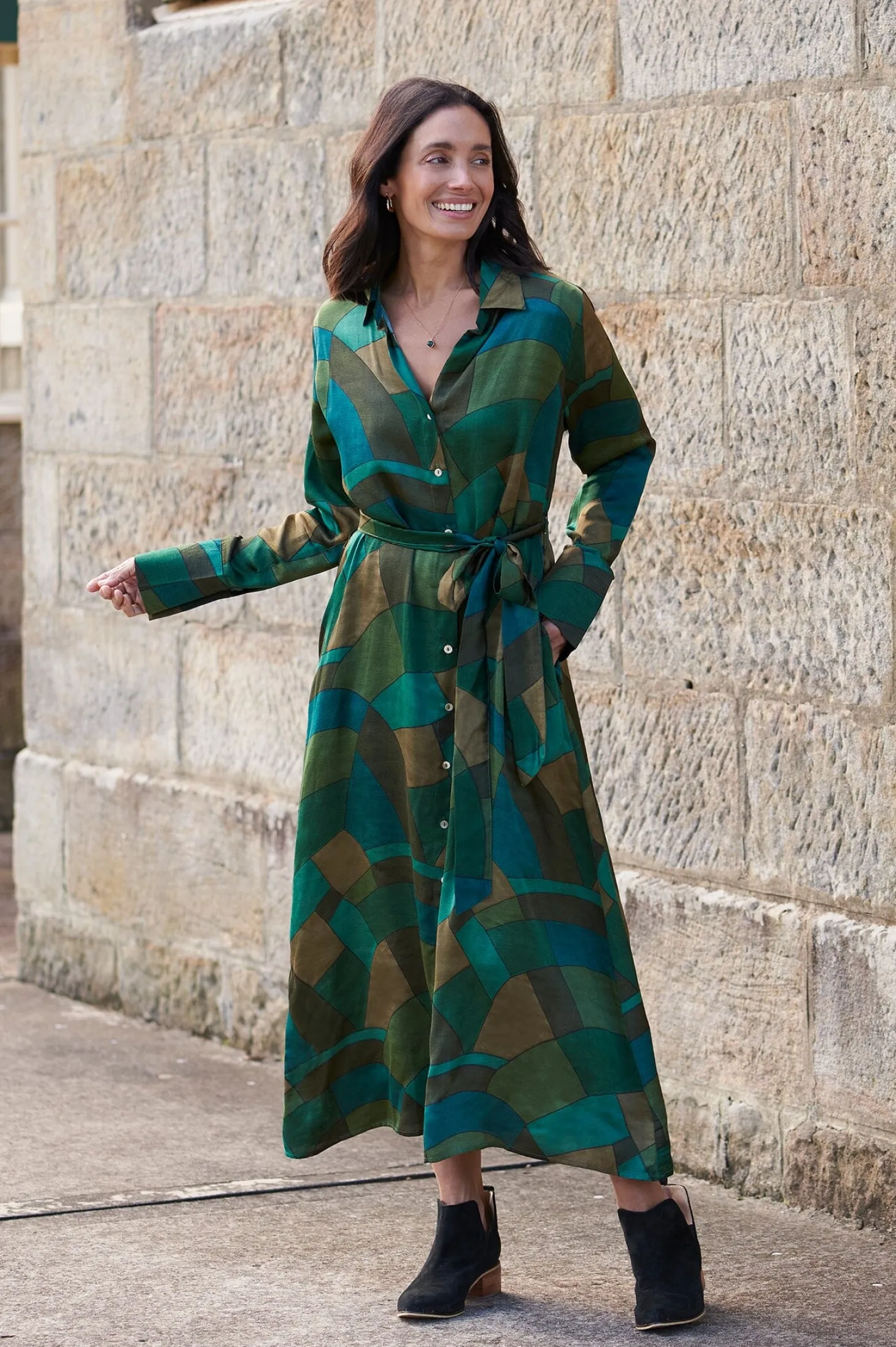 Cheap Carolina Amani Long Sleeve Dress