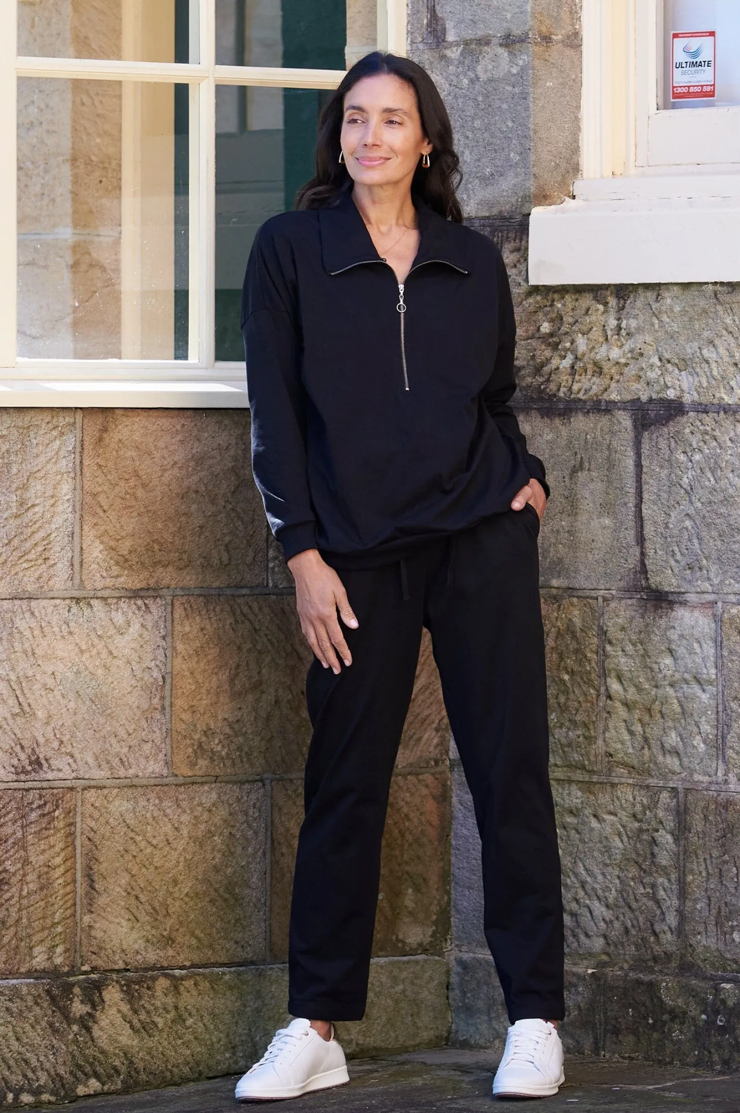 Online Carolina Amara Half Zip Jumper Black