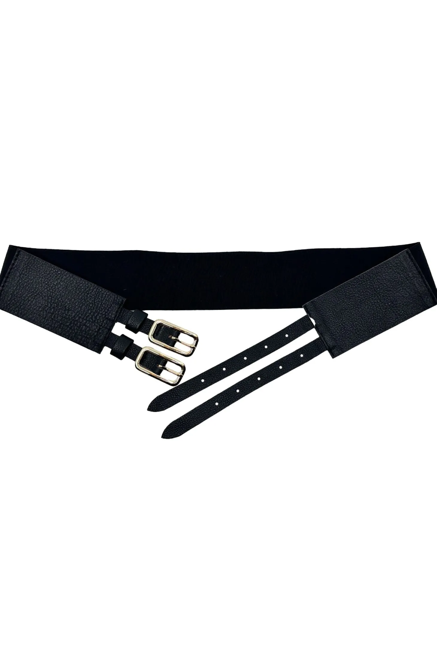 Shop Carolina Amaya Elasticised Belt Black