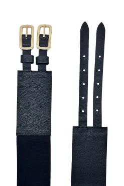 Shop Carolina Amaya Elasticised Belt Black