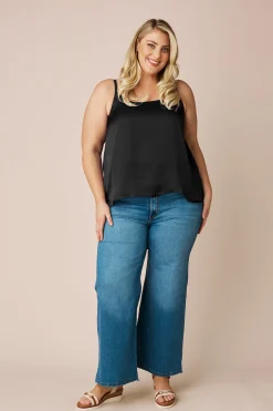 Cheap Carolina Ana Camisole Top Black