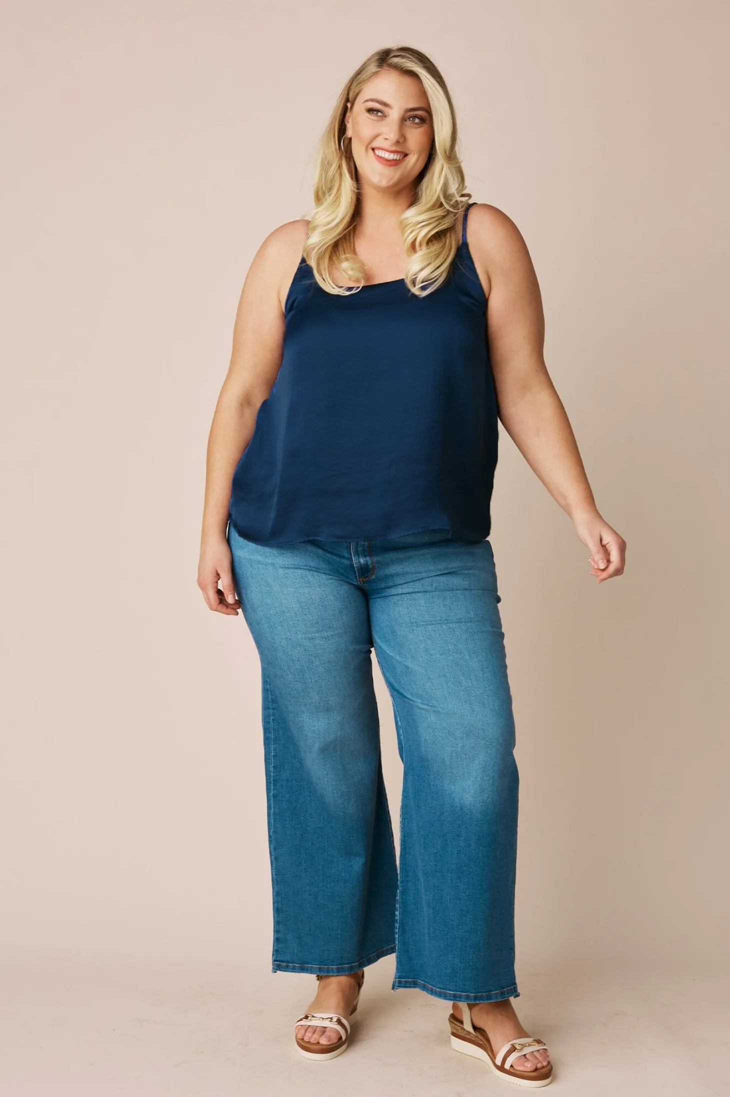 Hot Carolina Ana Camisole Top Navy