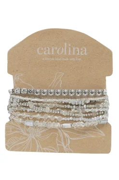 Clearance Carolina Andrina Bracelet Set Silver