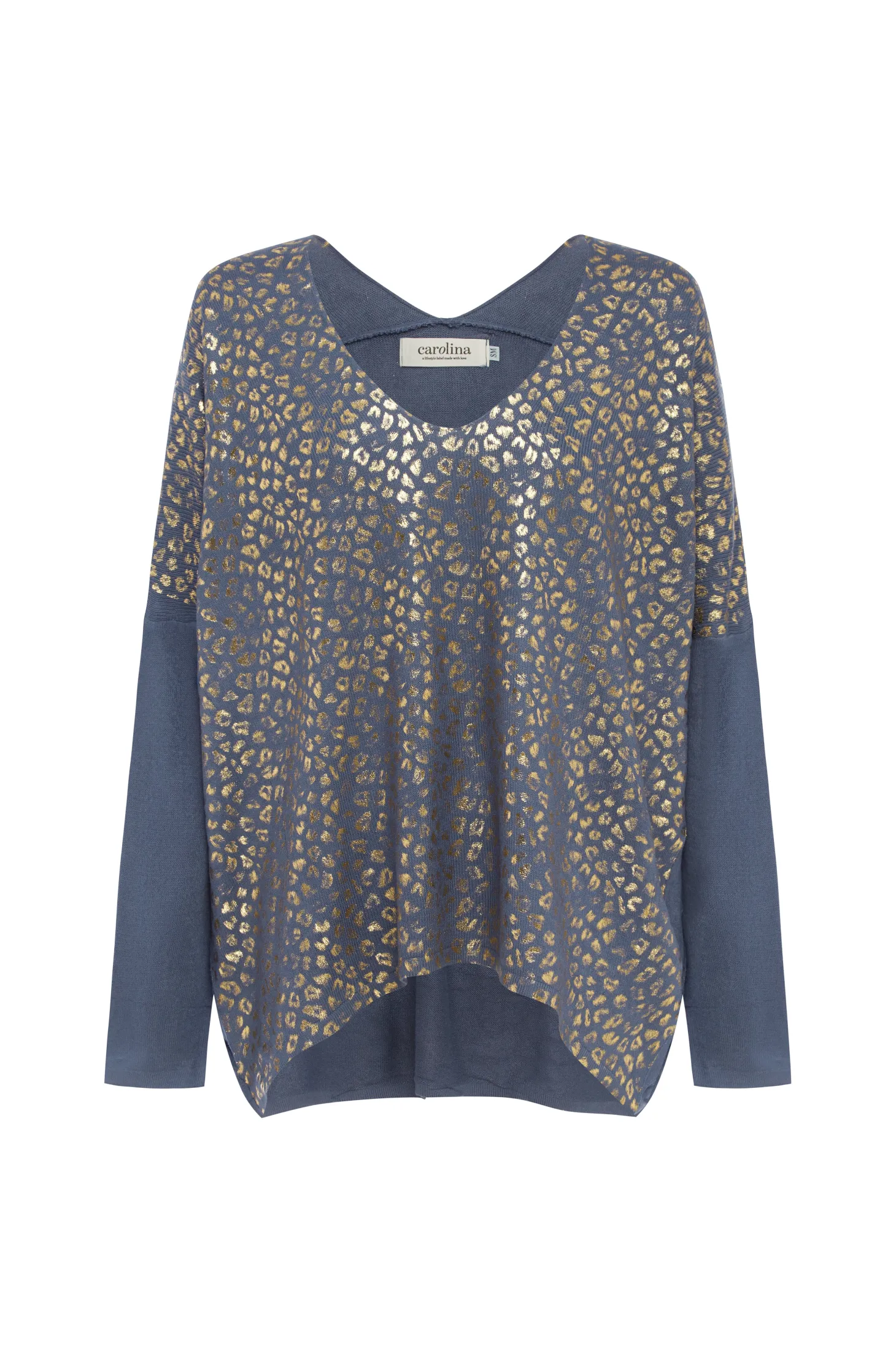 Store Carolina Araya Animal Print Jumper Blue