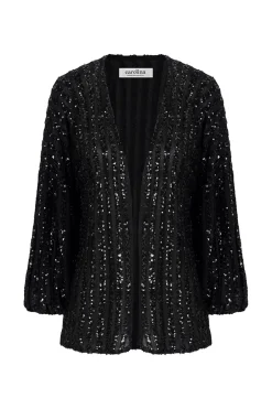 Sale Carolina Aria Cape Black with Sequins