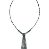 Flash Sale Carolina Avani Necklace Grey and Teal