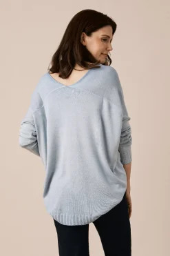 Discount Carolina Avery V-Neck Jumper Blue
