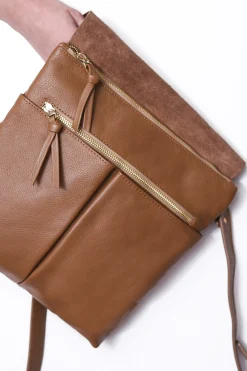 Online Carolina Barcelona Leather Handbag Tan Soft Leather