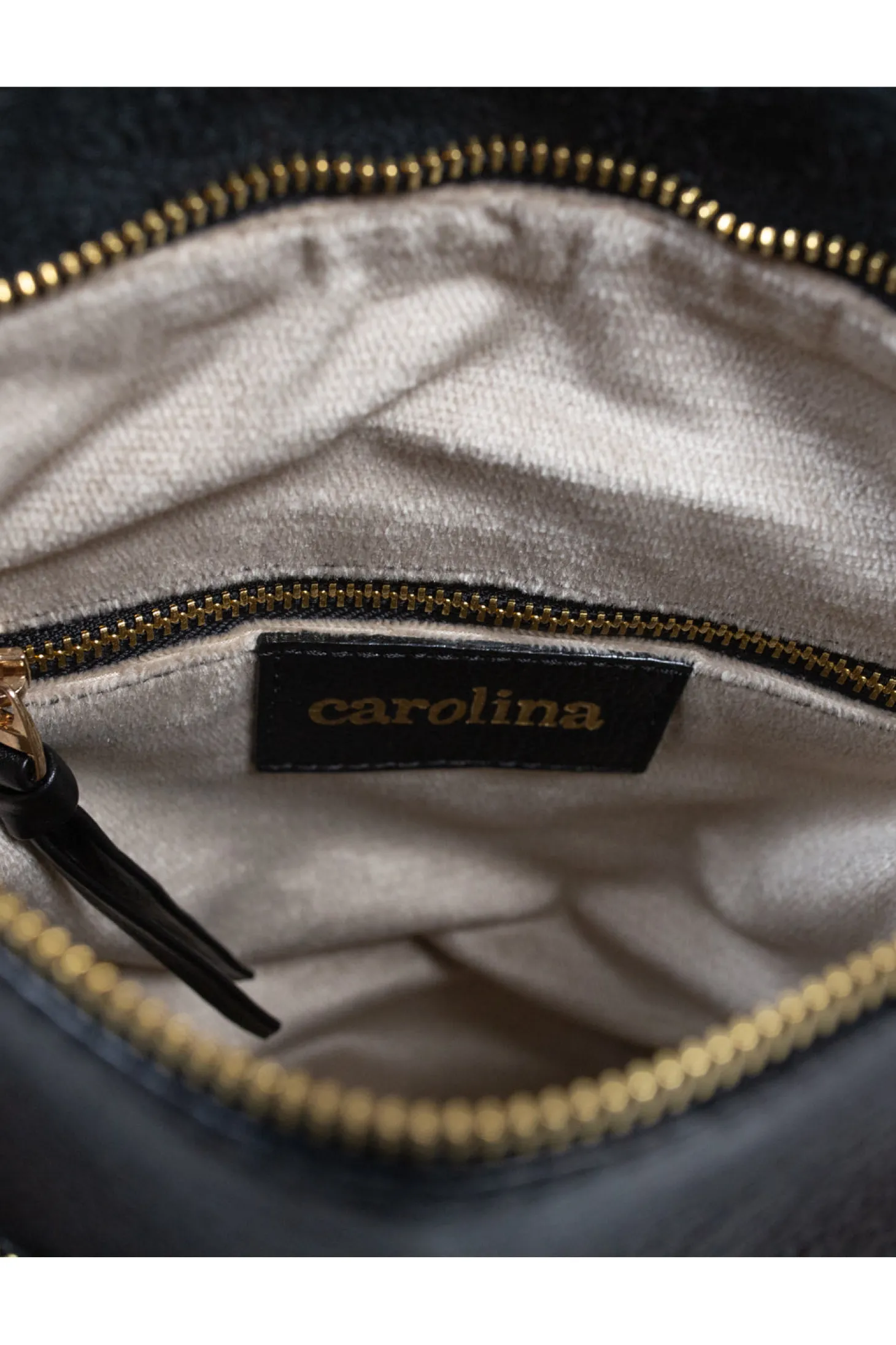 Store Carolina Barcelona Leather Handbag Black Soft Leather
