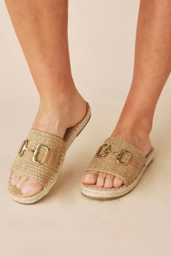 Cheap Carolina Bexley Slides Tan