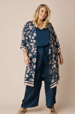 Cheap Carolina Bridgett Floral Cape Navy-Pre Order