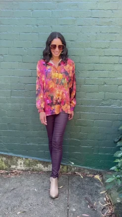 Flash Sale Carolina Calista Long Sleeve Collared Shirt