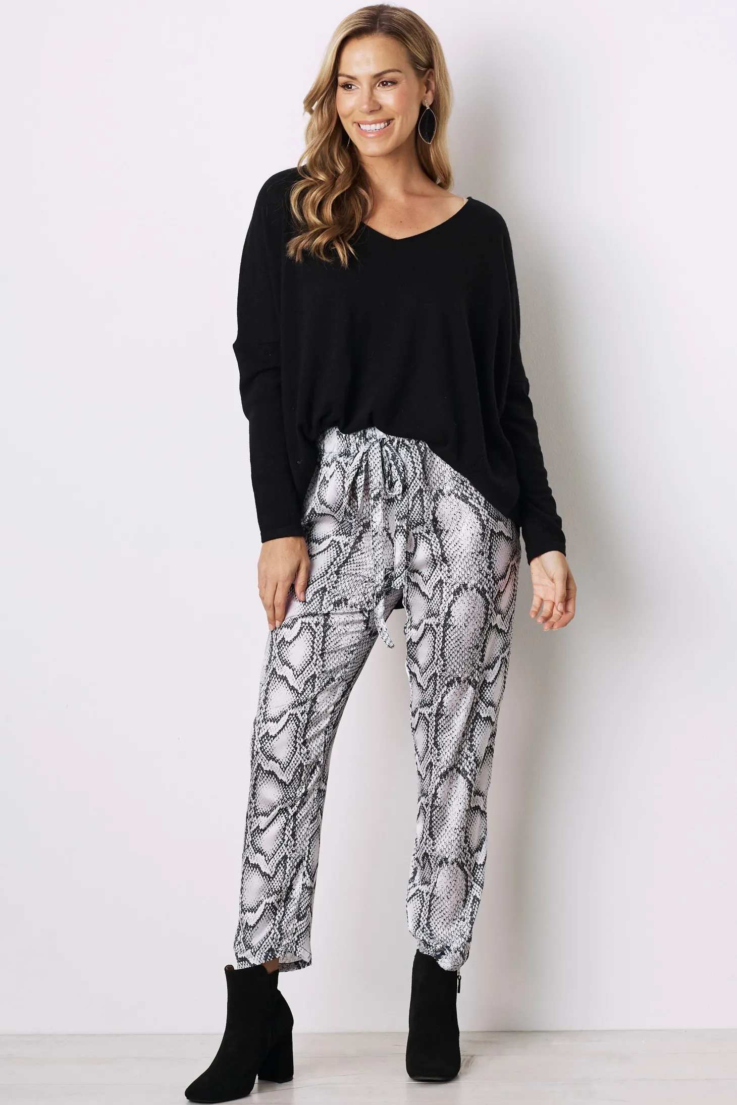 Outlet Carolina Camilla Pants Grey Python