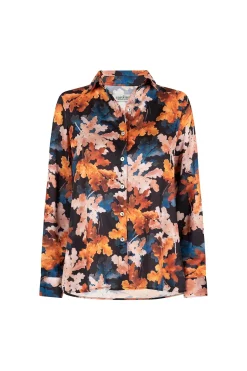 Cheap Carolina Cassia Print Long Sleeve Collared Shirt