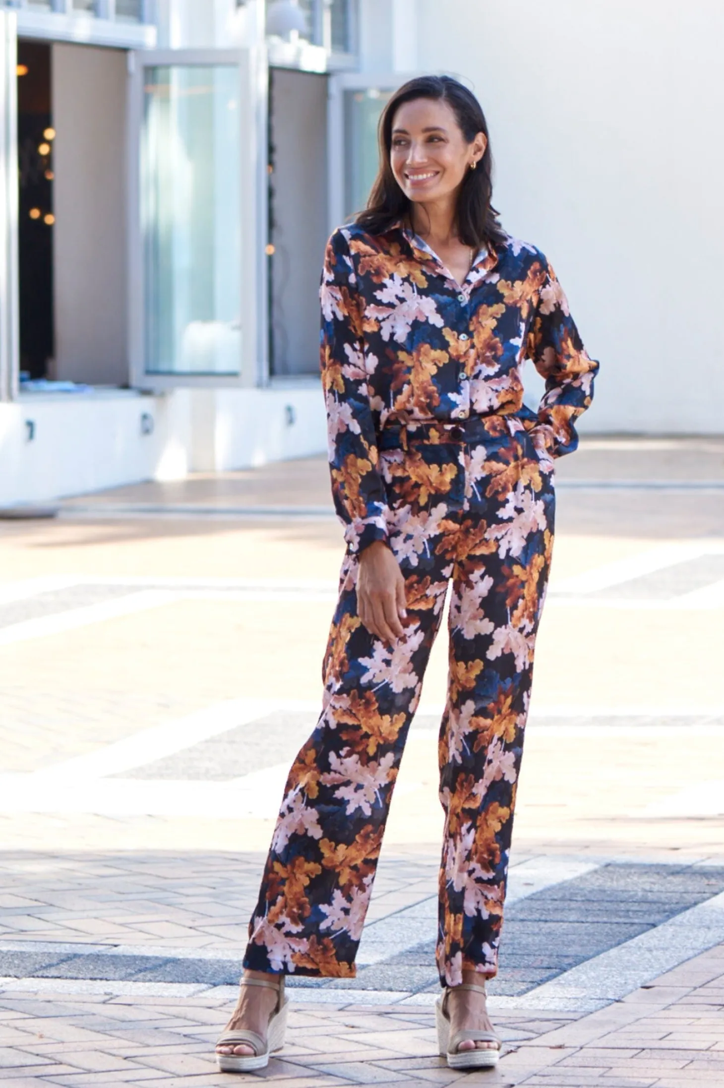 Fashion Carolina Cassia Print Pants
