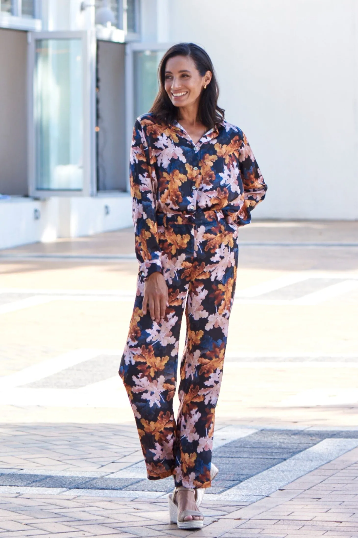 Fashion Carolina Cassia Print Pants
