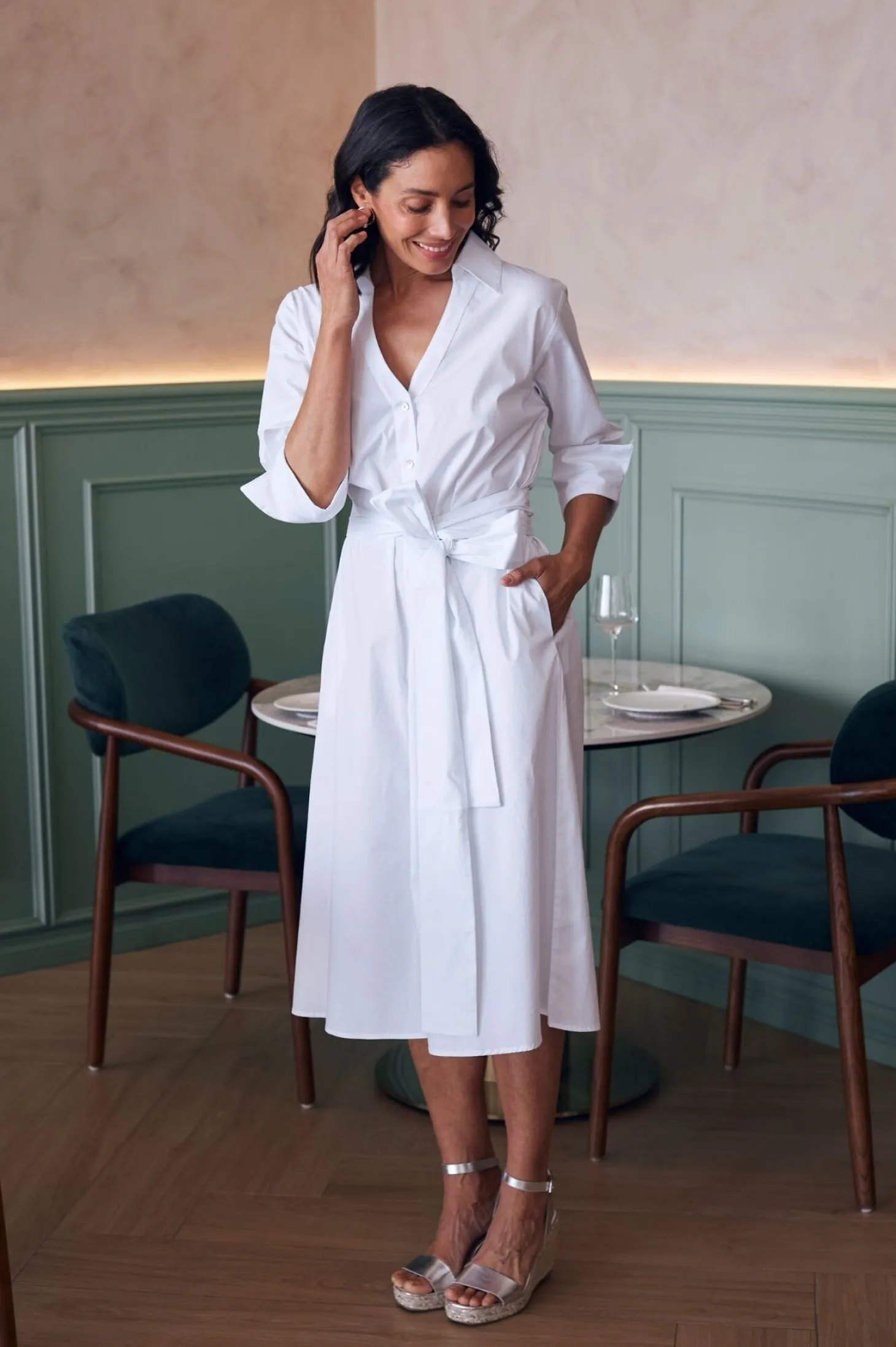 Best Carolina Celia Dress White