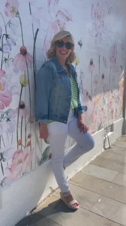 Shop Carolina Chelsey Denim Jacket Blue