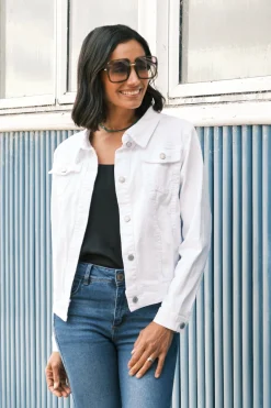 Fashion Carolina Chelsey Denim Jacket White