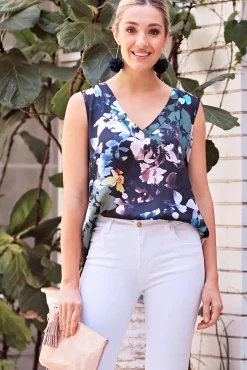 Hot Carolina Chloe Sleeveless Top Mirabeau
