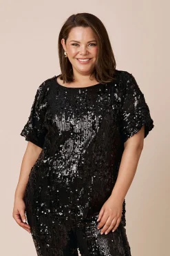 Cheap Carolina Coco Top Black