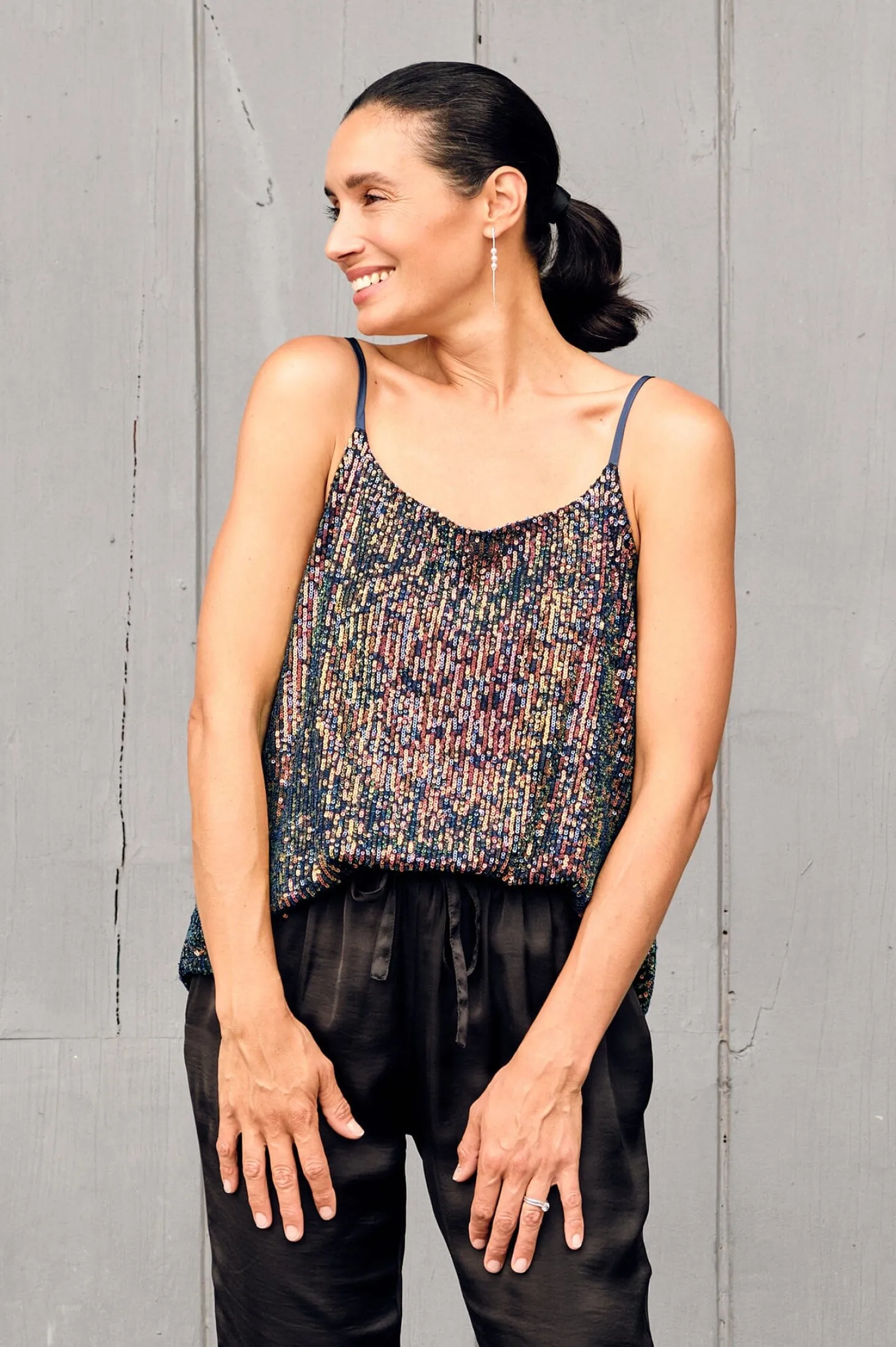 Hot Carolina Cynthia Ana Sleeveless Top Multi