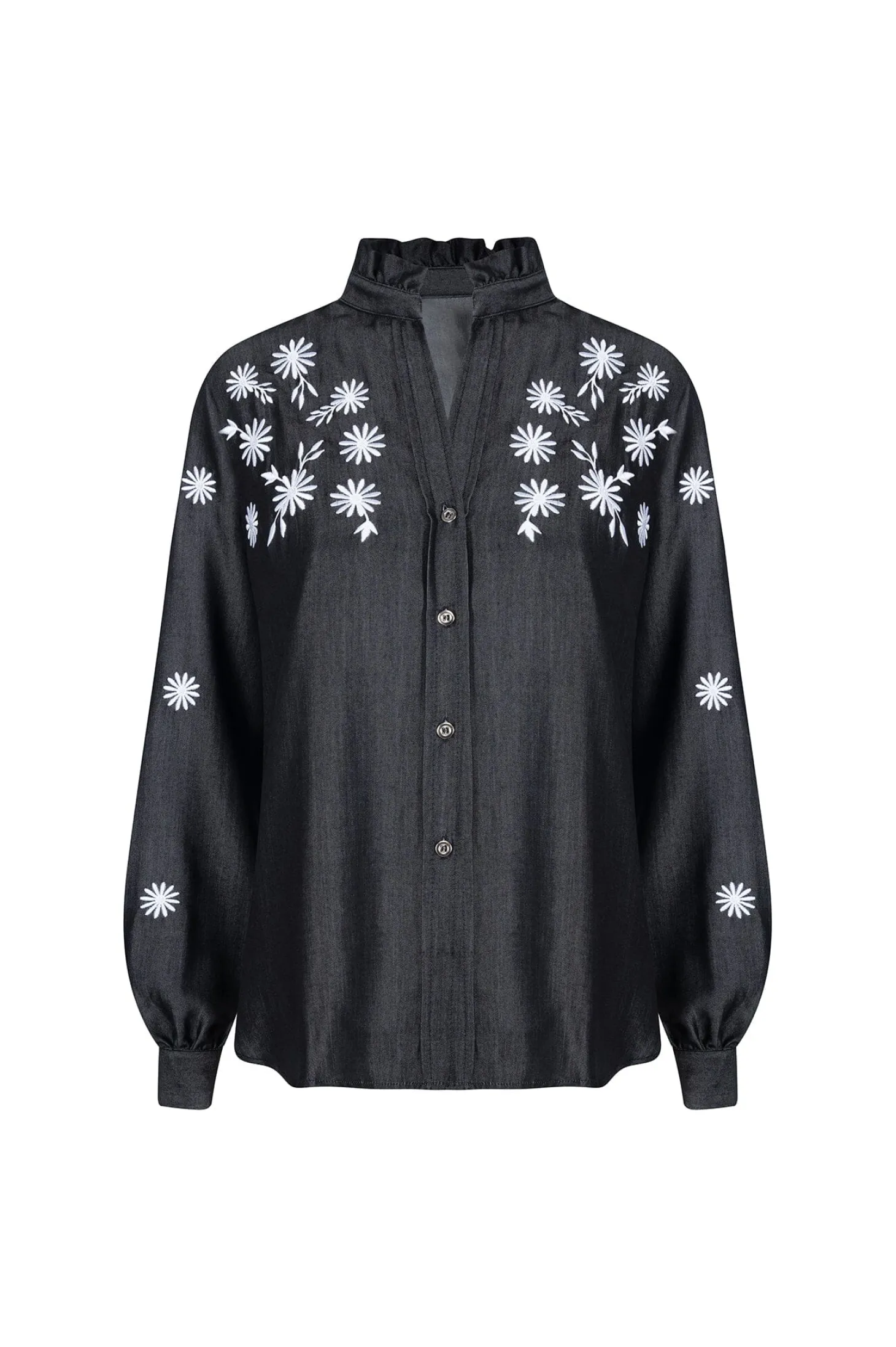 Cheap Carolina Daphne Embroidered Collared Shirt