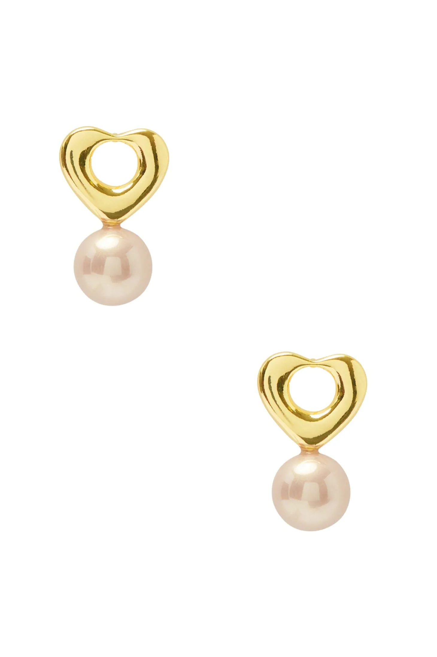Outlet Carolina Dayana Love Pearl Earrings Blush