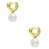 New Carolina Dayana Love Pearl Earrings White
