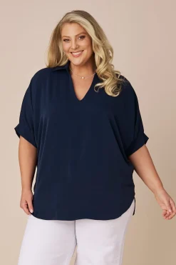Clearance Carolina Delta Top Navy