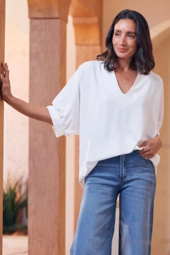 Outlet Carolina Delta Top White