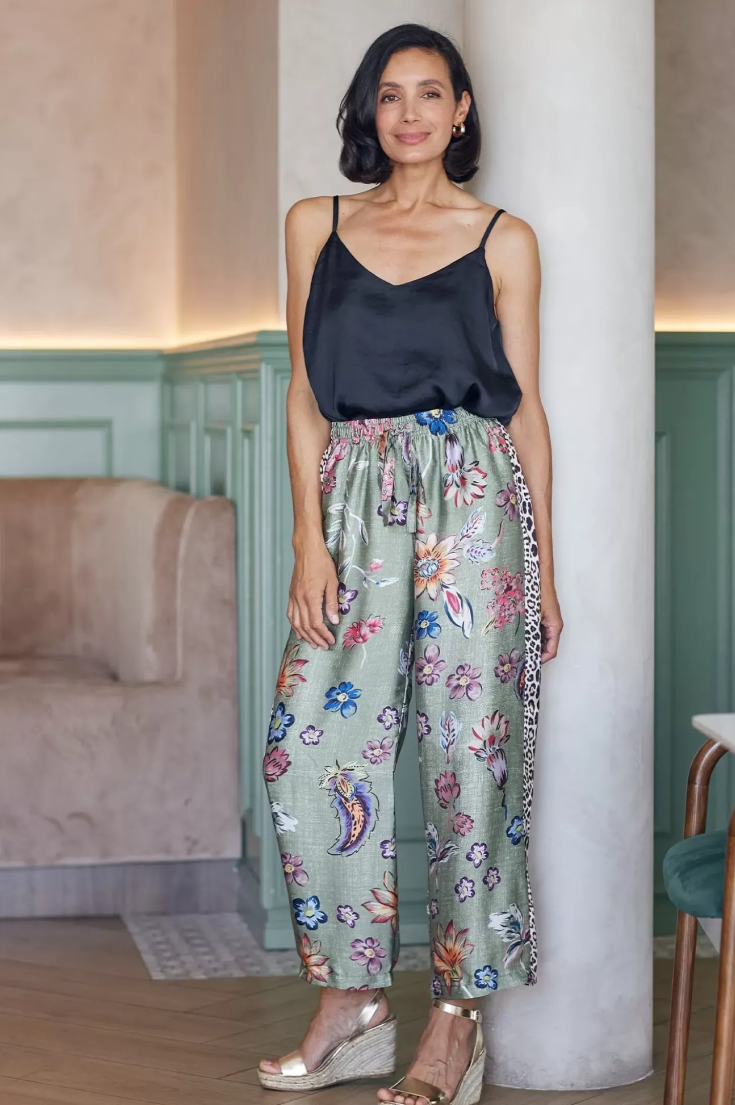 Store Carolina Eden Print Pants-Pre Order