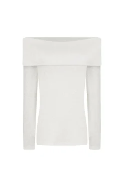 Store Carolina Emilia Off Shoulder Knit Ivory