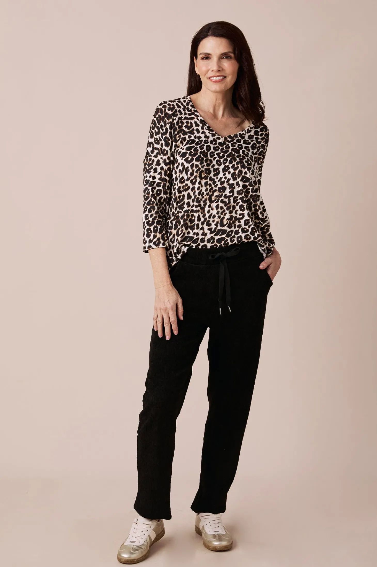 Cheap Carolina Erica Essential Long Sleeve Top Animal Print
