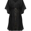 Outlet Carolina Esmé Silk Kaftan Black-Pre Order
