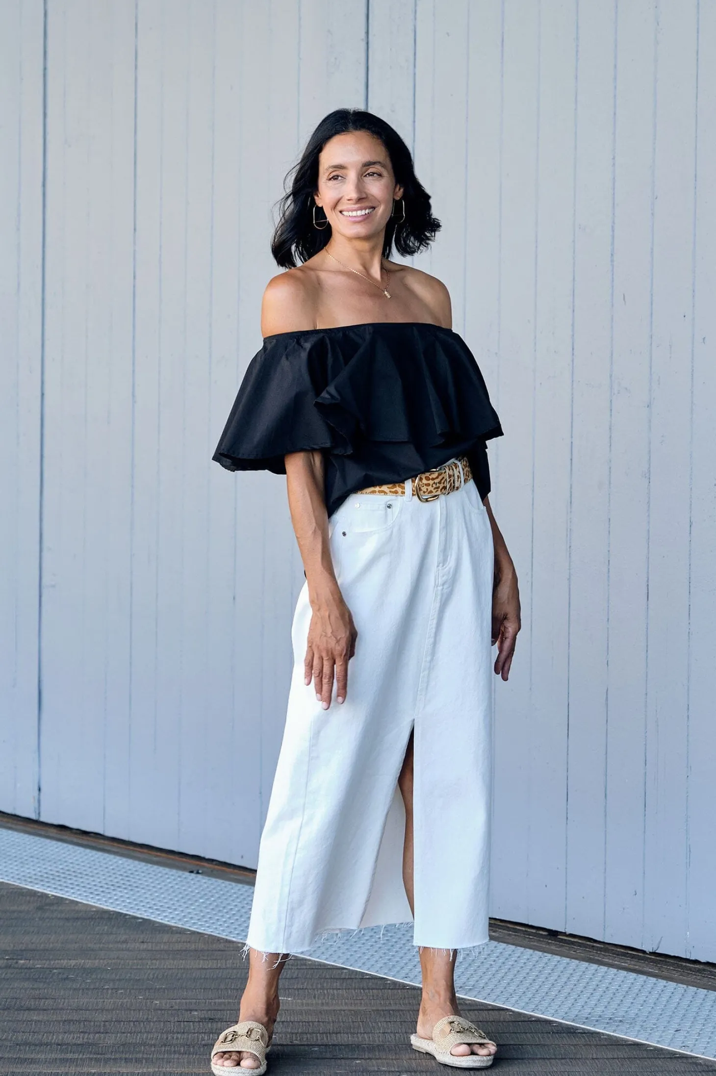 Best Sale Carolina Eva Off Shoulder Top Black