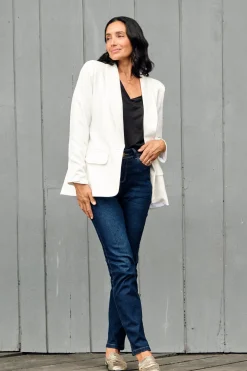 Shop Carolina Gabrielle Blazer Cream