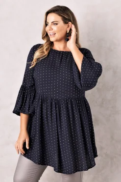 Discount Carolina Granada Top Navy