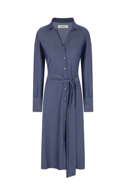 Best Sale Carolina Hadley Long Sleeve Tencel Dress