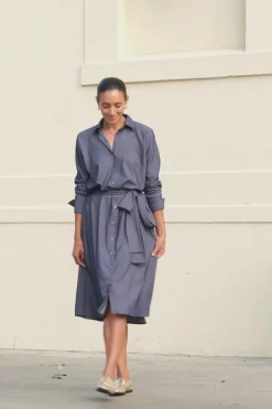 Best Sale Carolina Hadley Long Sleeve Tencel Dress
