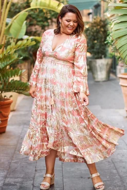 New Carolina Halina Dress in Blush
