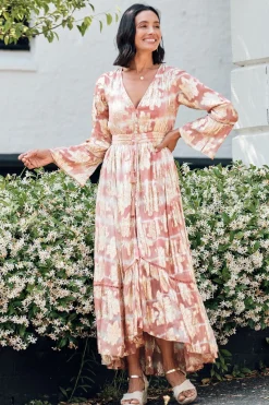 New Carolina Halina Dress in Blush